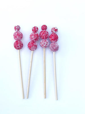 Cocktail Drink Stirrers-Faux Red Berries
