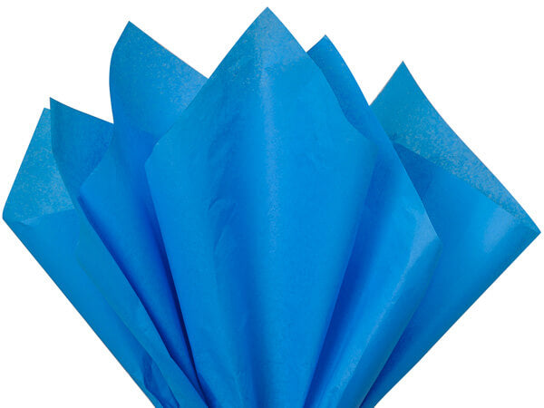 brilliant blue tissue paper