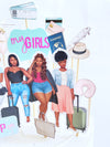 Girls Trip Cake Topper Set| Road Trip| Fun Girl Vacation| People Of Color