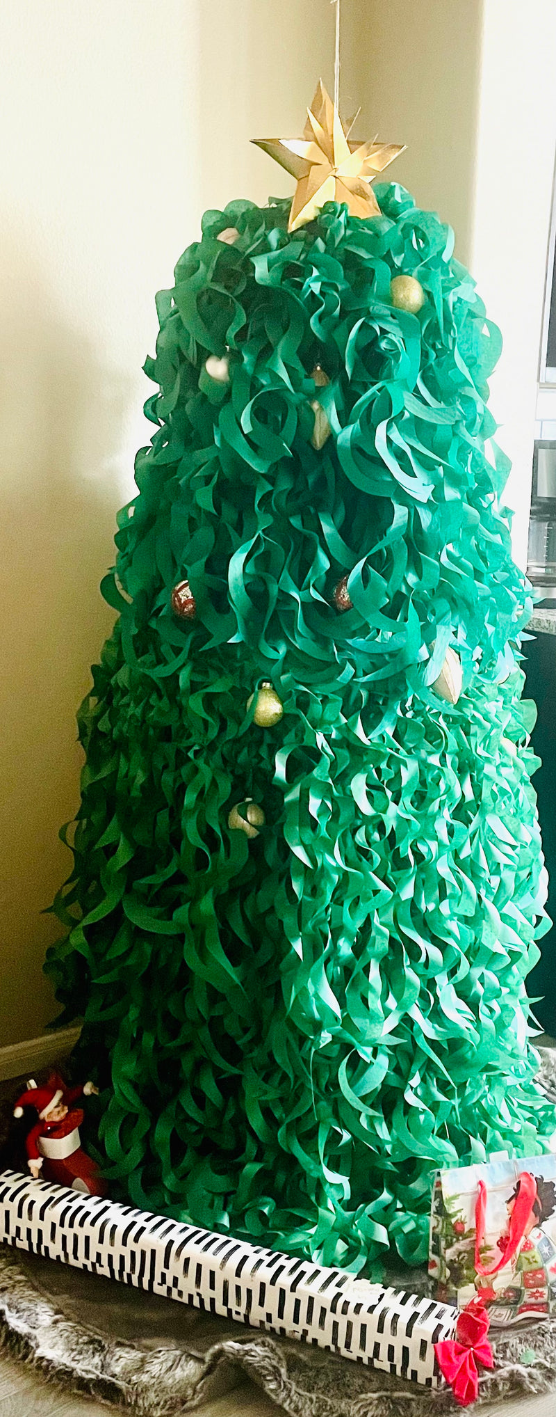 Recycled Paper Christmas Tree