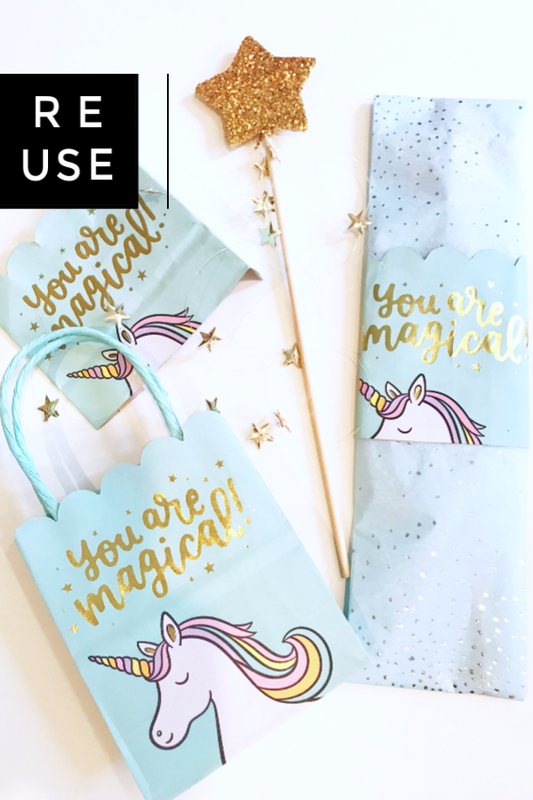 Reusing A Unicorn Gift Bag