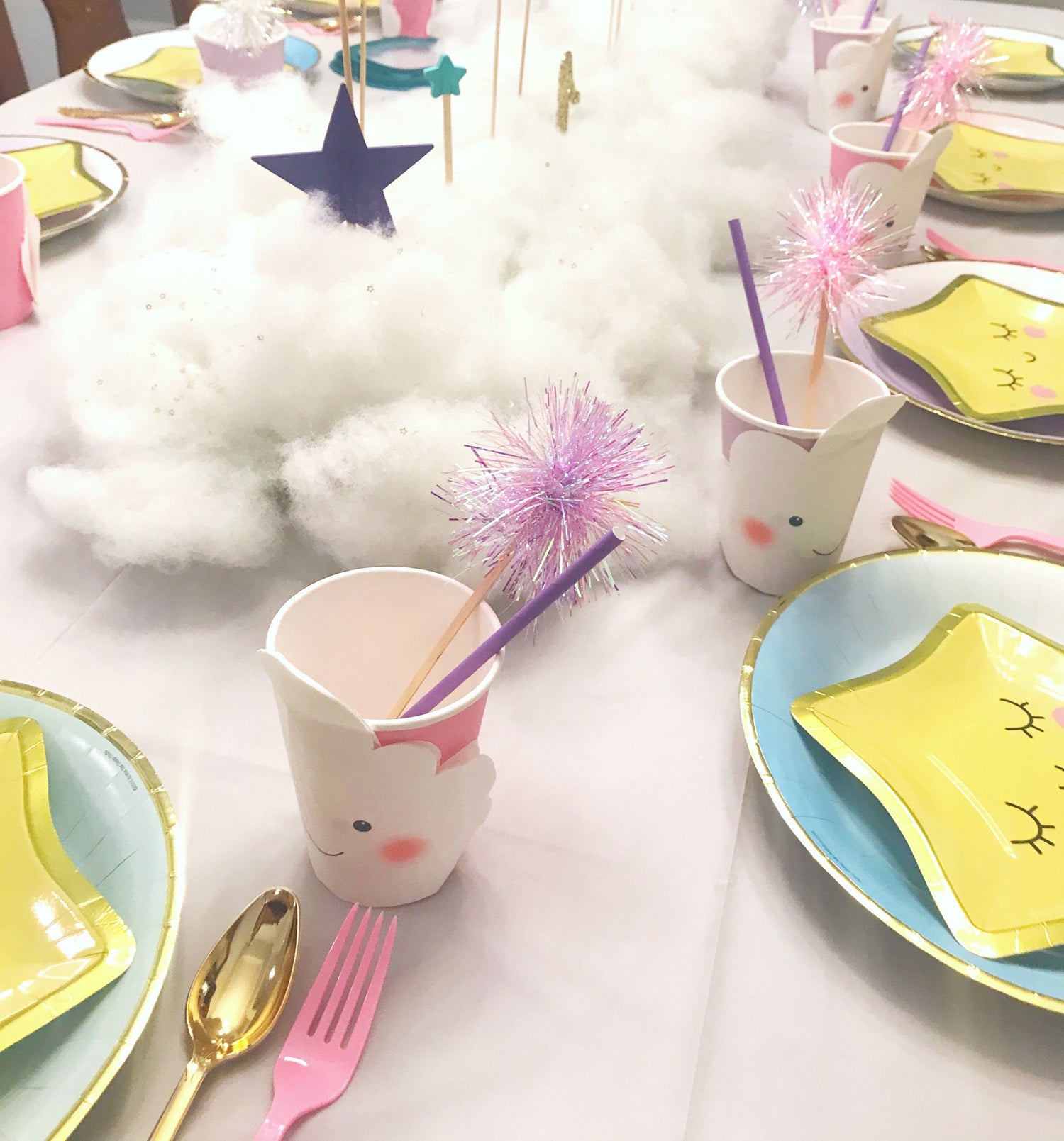 pastel rainbow birthday party