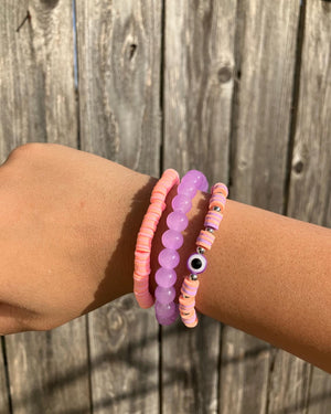 Friendship Bracelet- Purple Eyed Monster