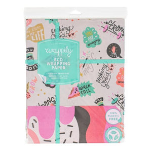 Positivity! • Double-Sided • Everyday Eco Wrapping Paper