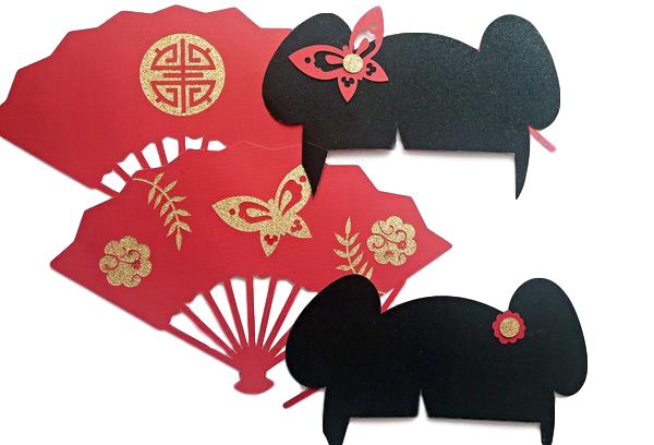 Asian Inspired Photo Booth Props