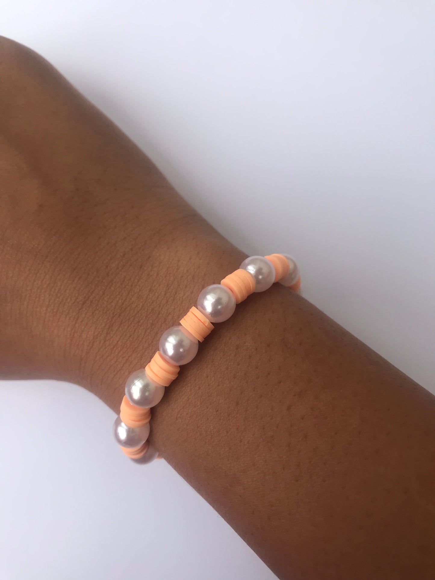 Friendship Bracelet- Peachy Pearl