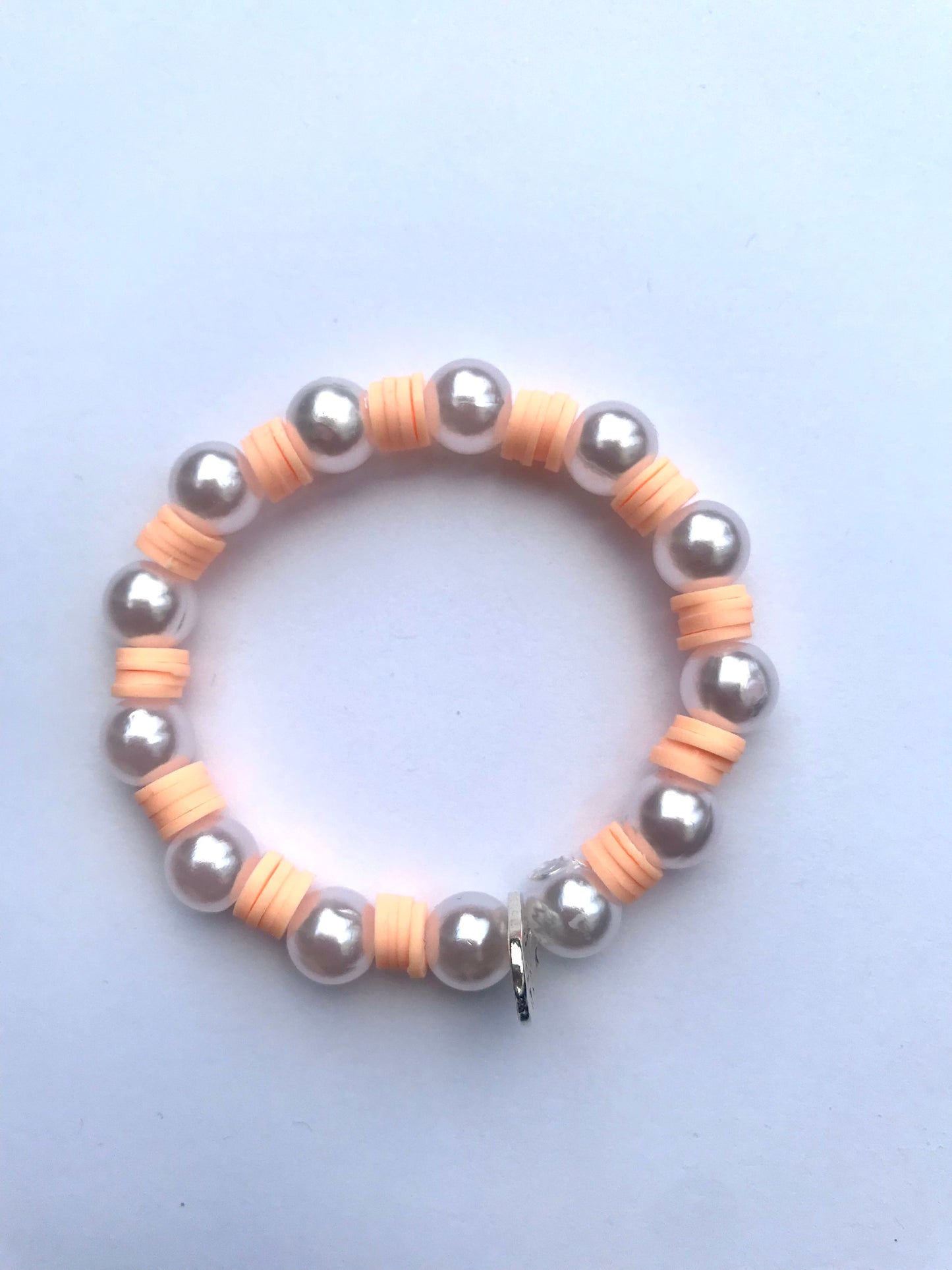 Friendship Bracelet- Peachy Pearl