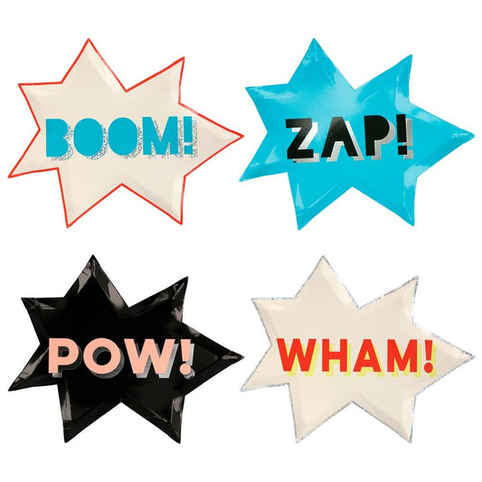 Superhero Plates - Set of 8