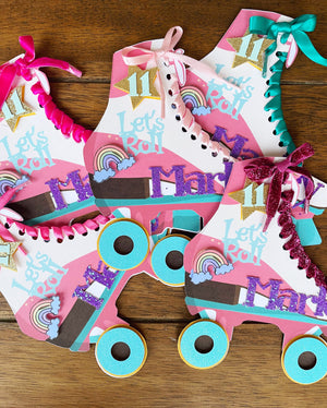 Rollerskate Invitations Personalized