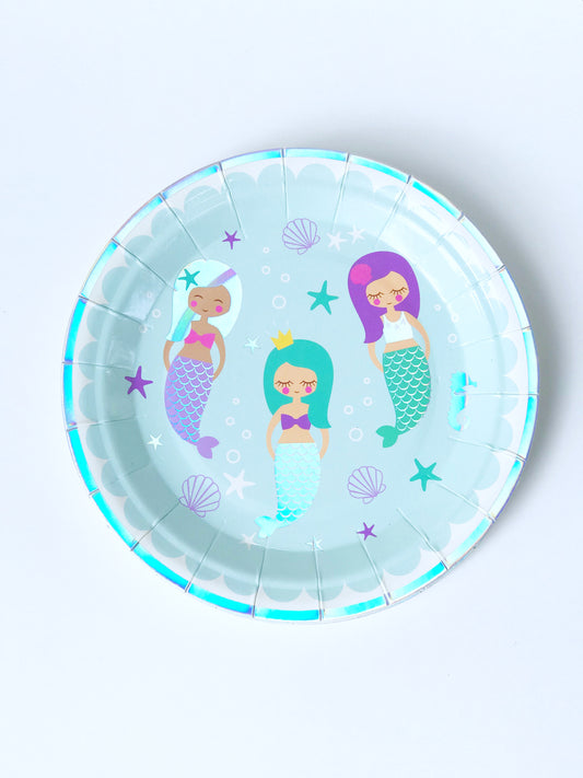 Mermaid Paper Cake Plates