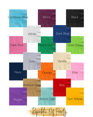 napkin color chart