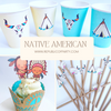 Native American Cupcake Topper Set