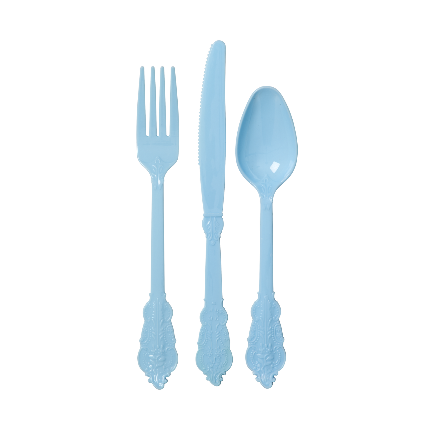 Plastic Cutlery- Baby Blue