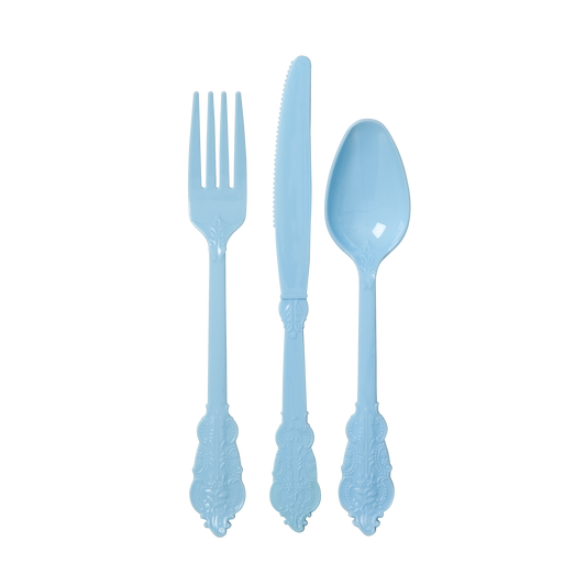 Plastic Cutlery- Baby Blue