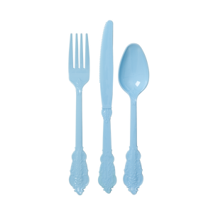 Plastic Cutlery- Baby Blue