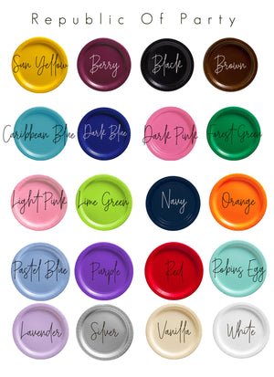 republic of party plate color chart