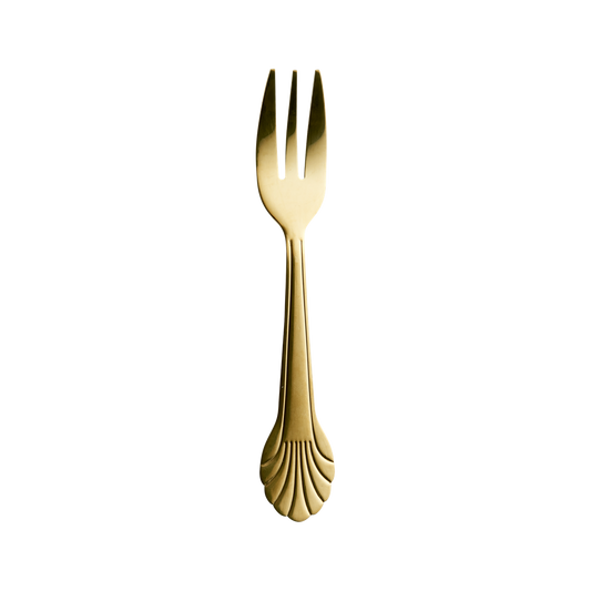 Gold Seashell Cake Fork