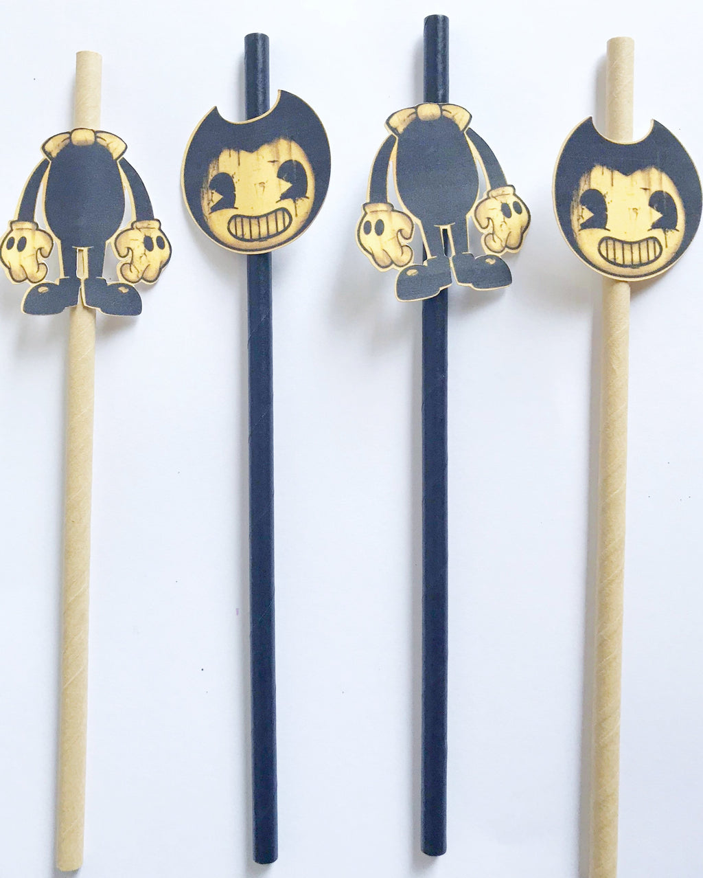 bendy and the ink machine party straws