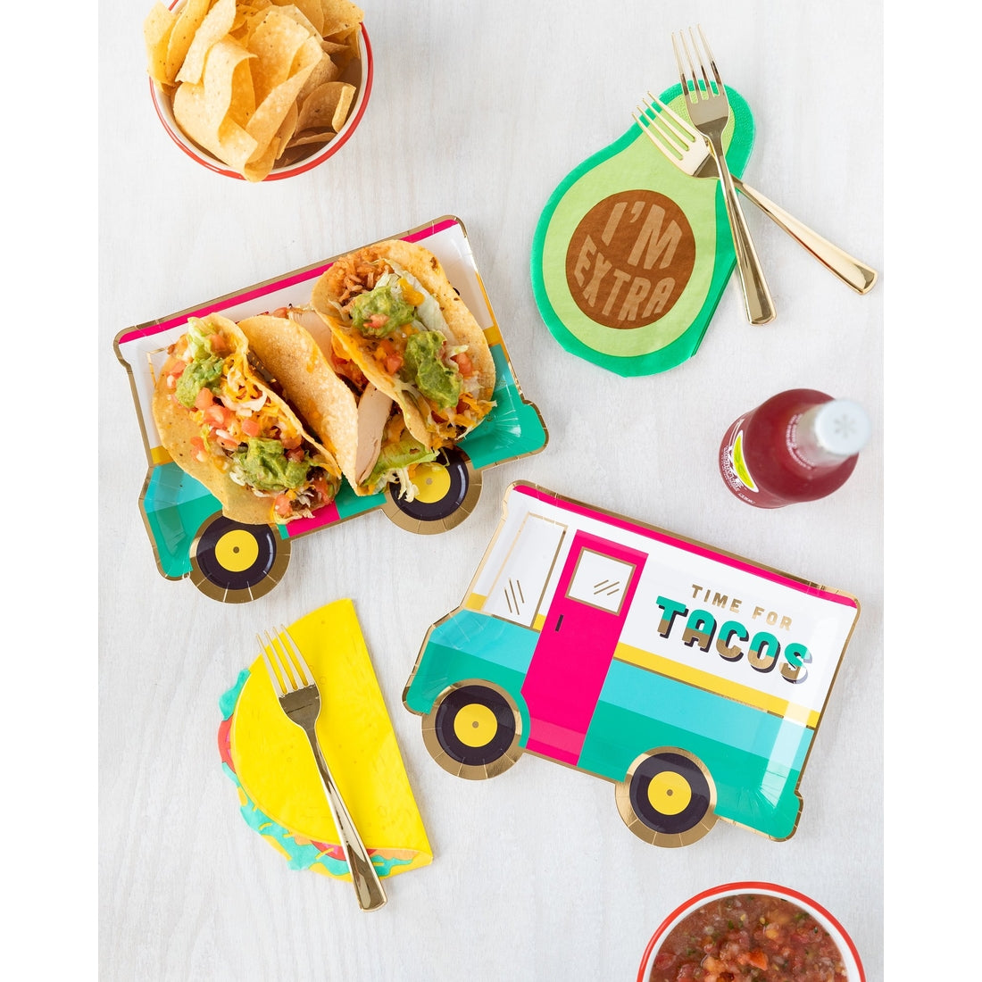 Taco Truck Shaped Plate