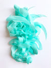 aqua curly tissue paper for gift bags