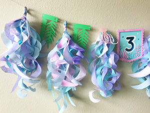 mermaid birthday party banner