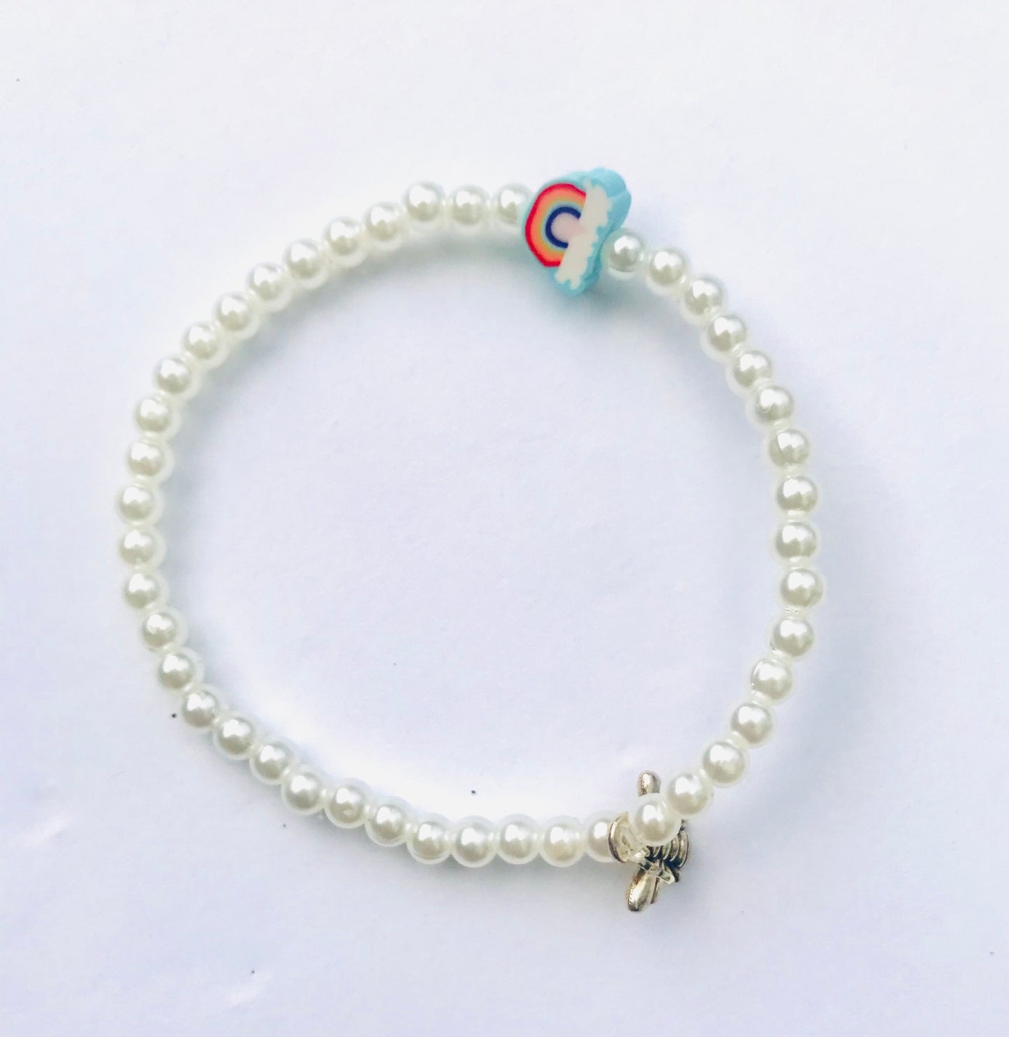 Rainbow Pearl Friendship Bracelet