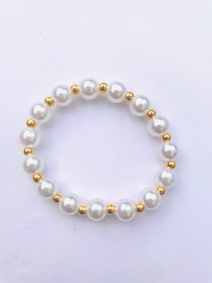 Friendship Bracelet- Pearly Gold