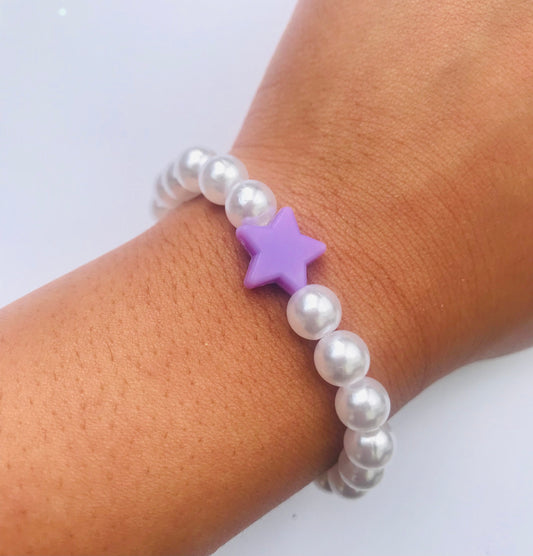 Purple Star Friendship Bracelet