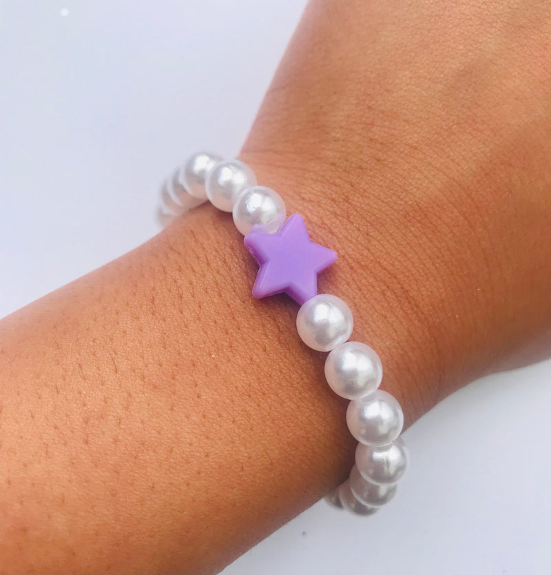 Purple Star Friendship Bracelet