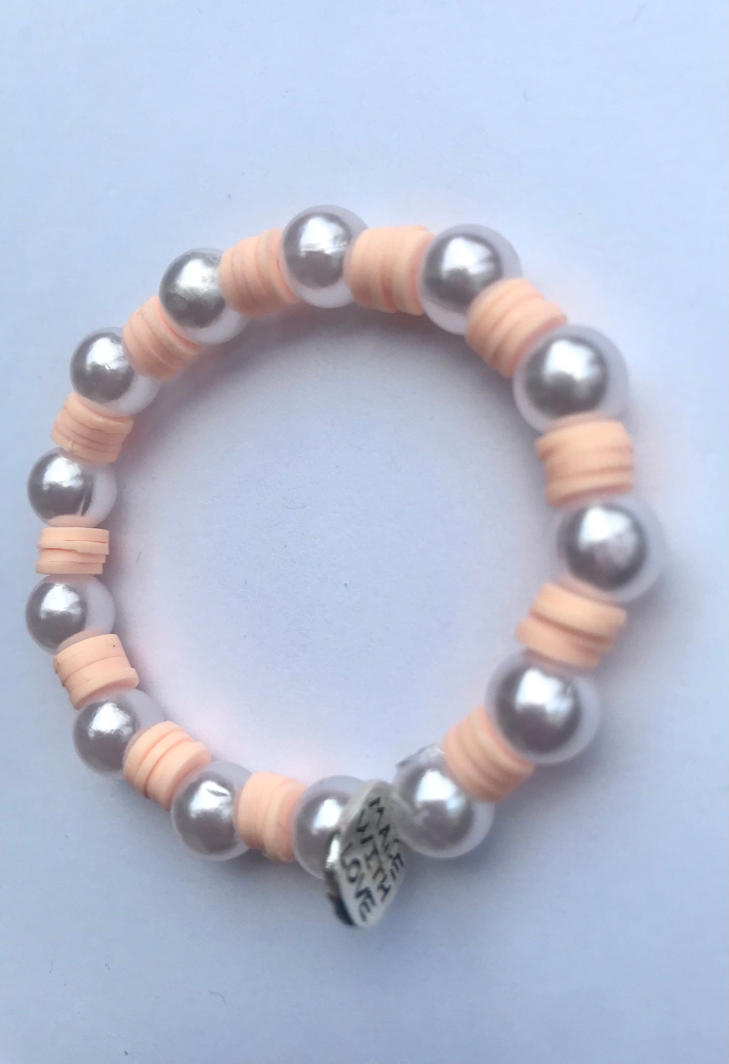 Friendship Bracelet- Peachy Pearl