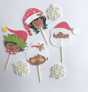 christmas cupcake picks for cupcakes, desserts and appetizers