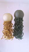 Mermaid Party jellyfish lanterns, Under the sea party, Black and Gold lanterns