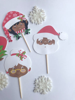 Christmas cupcake toppers for the culture