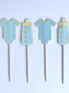 baby boy shower cupcake toppers