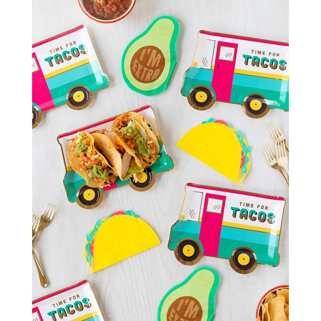 Taco Truck Shaped Plate