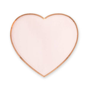 Large Heart Disposable Paper Party Plates