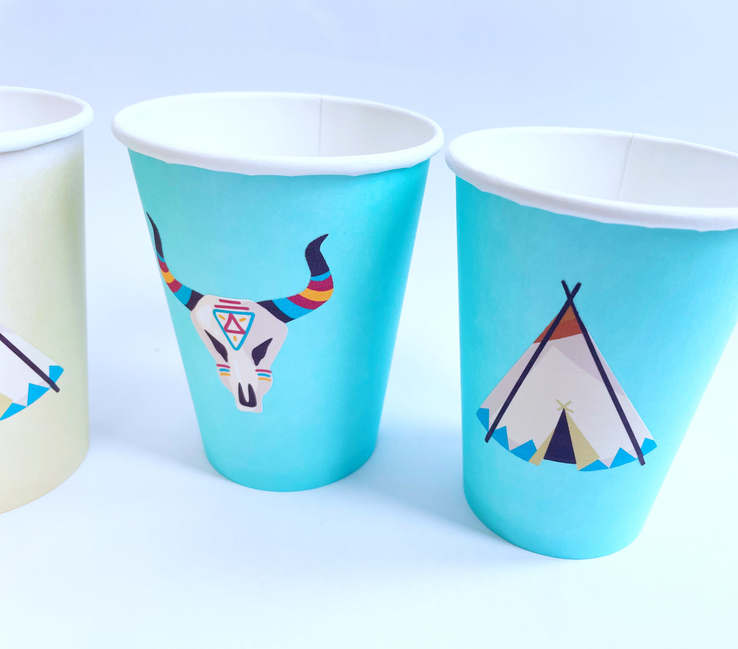 Tribal Paper Cups| Boho Party| Native American