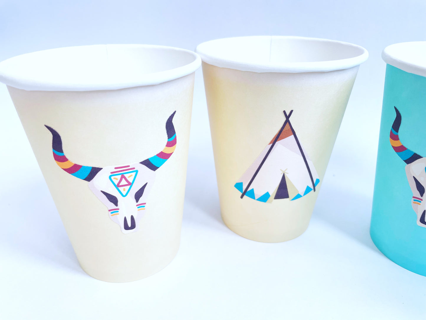 Tribal Paper Cups| Boho Party| Native American