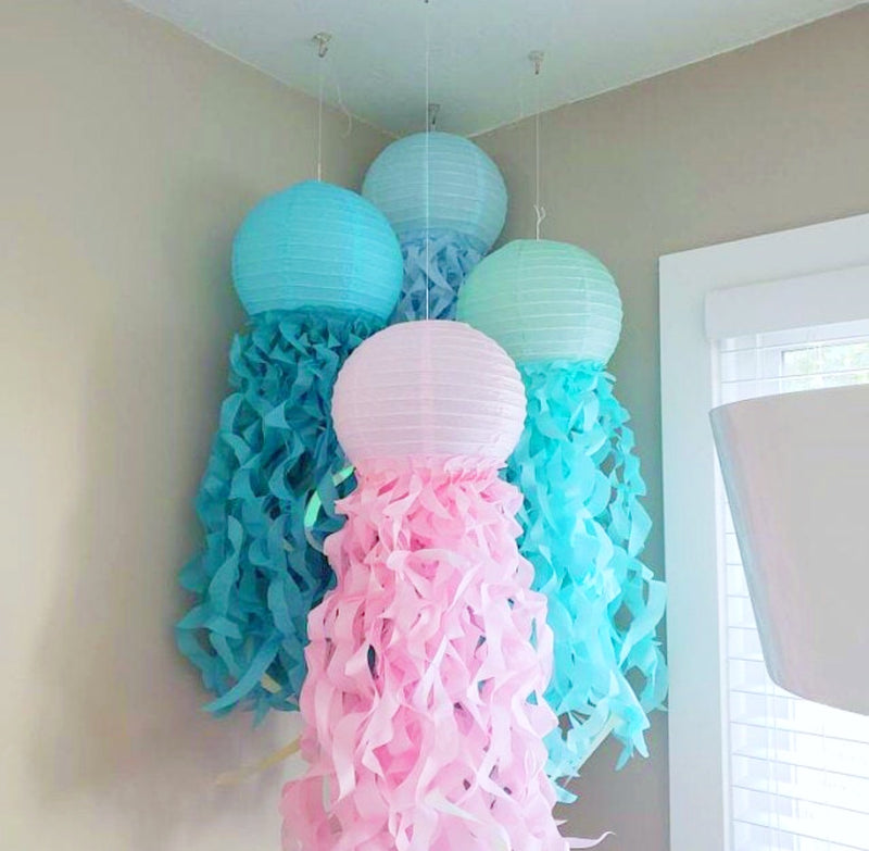 Pastel jellyfish paper chinese lanterns