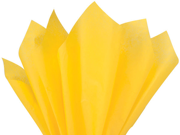 recycled yellow tissue paper