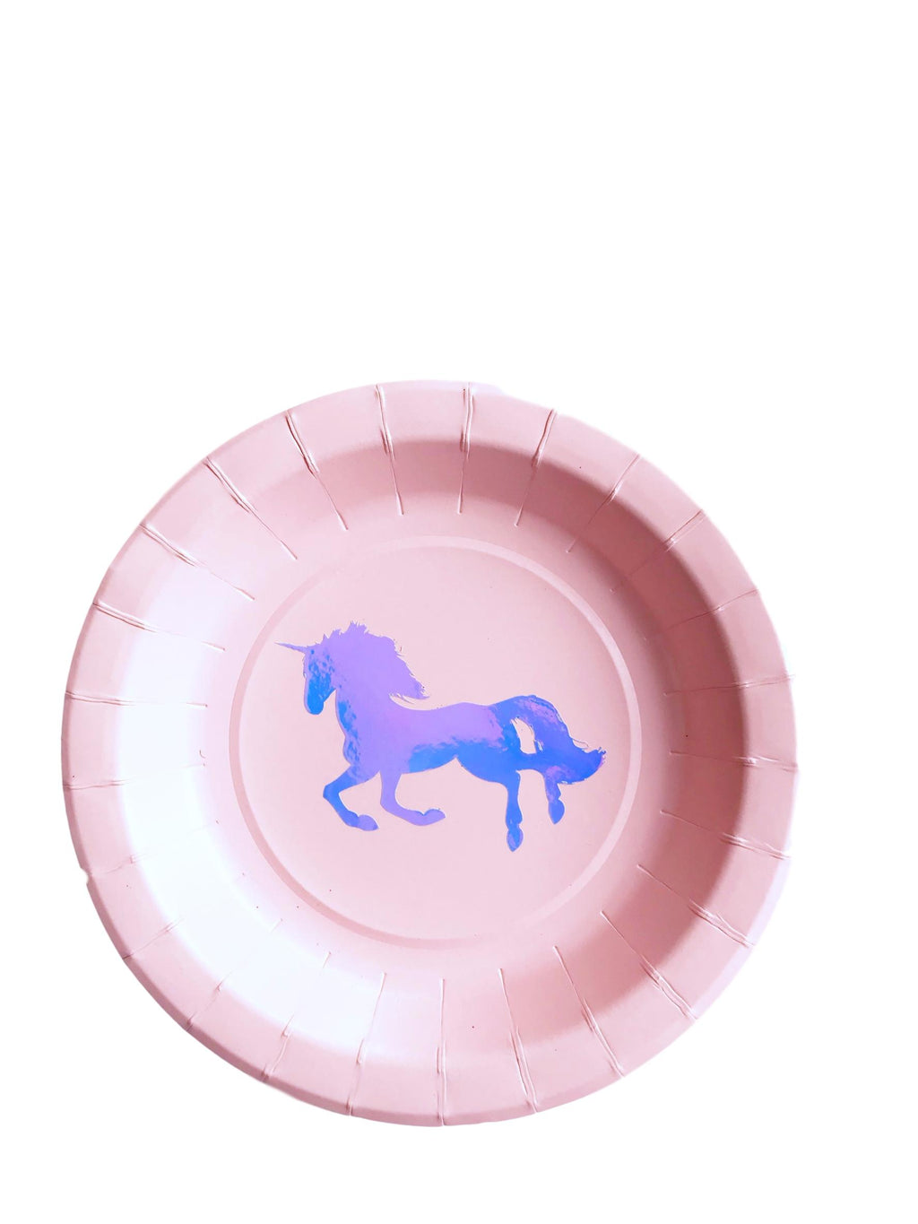 Unicorn party paper plates
