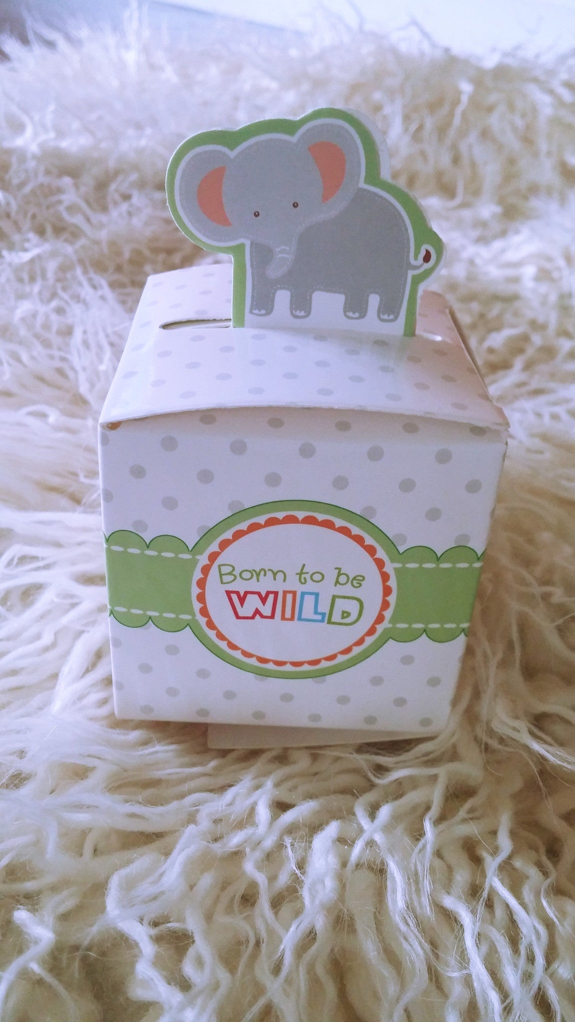 Jungle party favor boxes