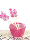 Cocktail Drink Stirrers-Faux Red Berries