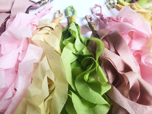 recycled tissue paper garland