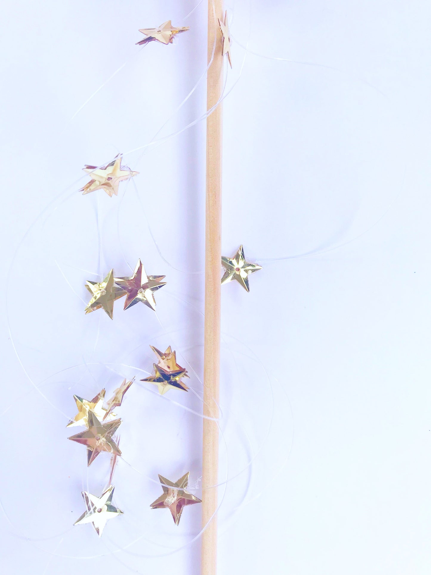 Gold Glitter Star Fairy Wand