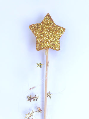 Gold star fairy wand