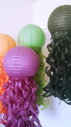 halloween party decorations, halloween paper lanterns, mermaid party