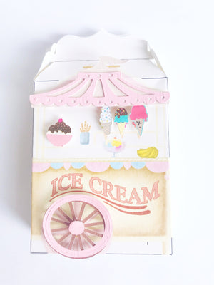 ice cream cart treat box