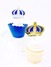 Little prince birthday party cupcake toppers
