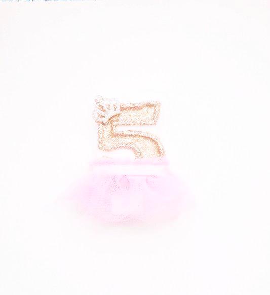 5th birthday princess candle